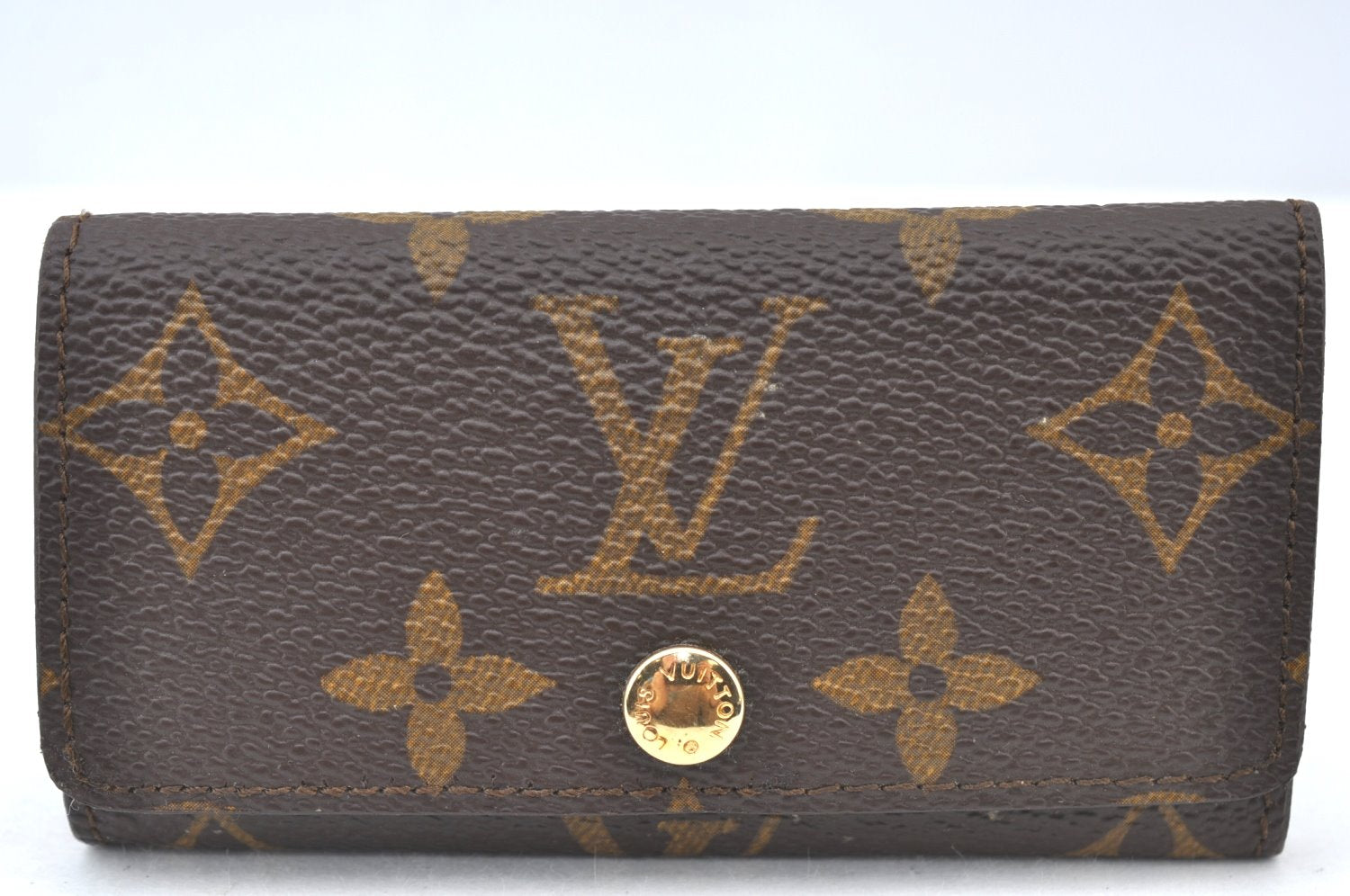Authentic Louis Vuitton Monogram Multicles 4 Hooks Key Case M62631 LV Box K7374