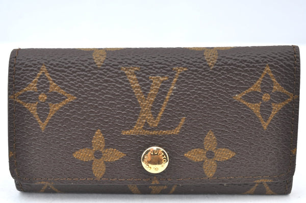 Authentic Louis Vuitton Monogram Multicles 4 Hooks Key Case M62631 LV Box K7374