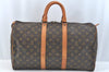 Authentic Louis Vuitton Monogram Keepall 45 Travel Boston Bag M41428 LV K7379