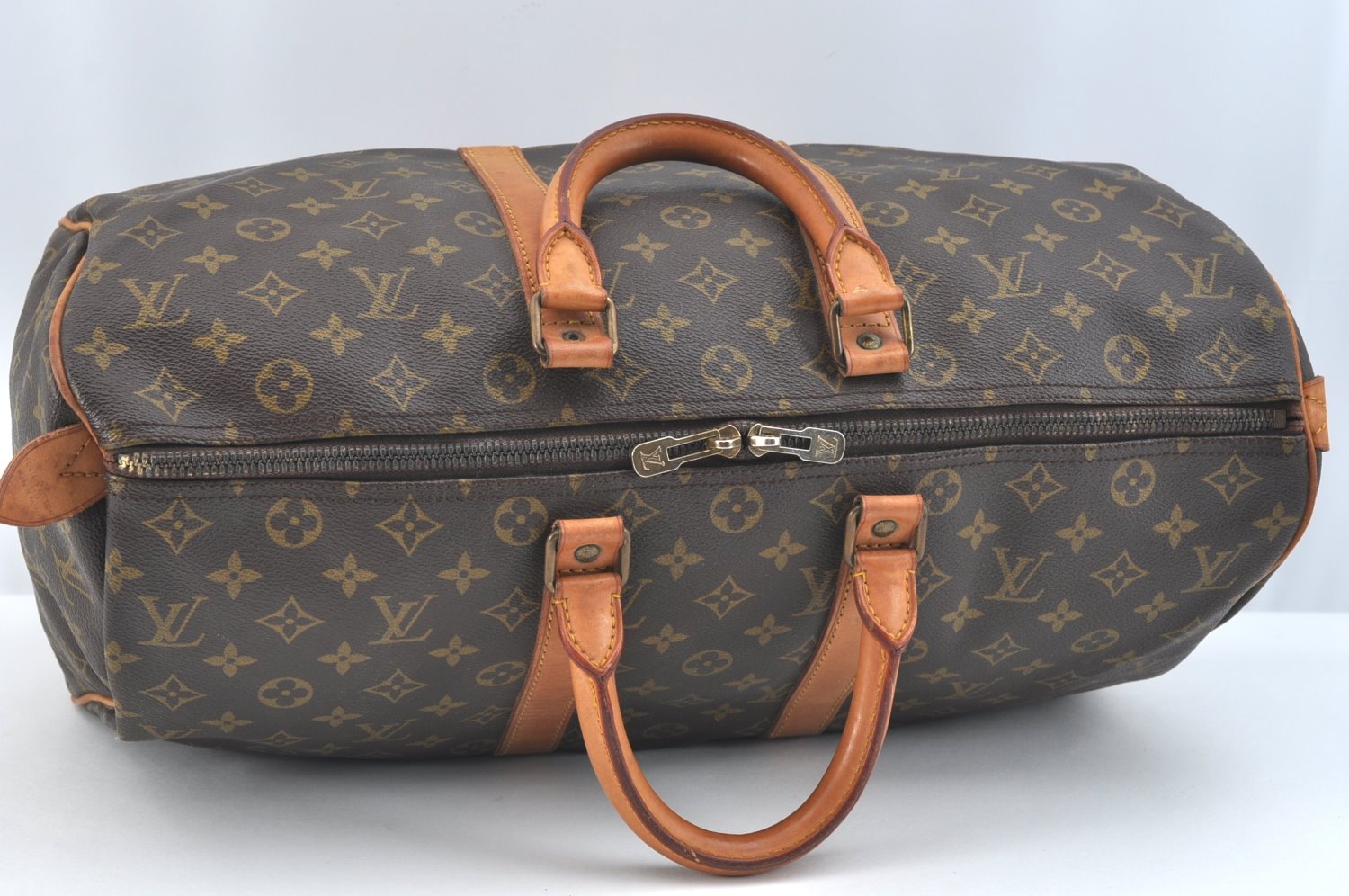 Authentic Louis Vuitton Monogram Keepall 45 Travel Boston Bag M41428 LV K7379