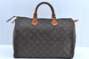 Authentic Louis Vuitton Monogram Speedy 35 Hand Boston Bag M41524 LV K7384