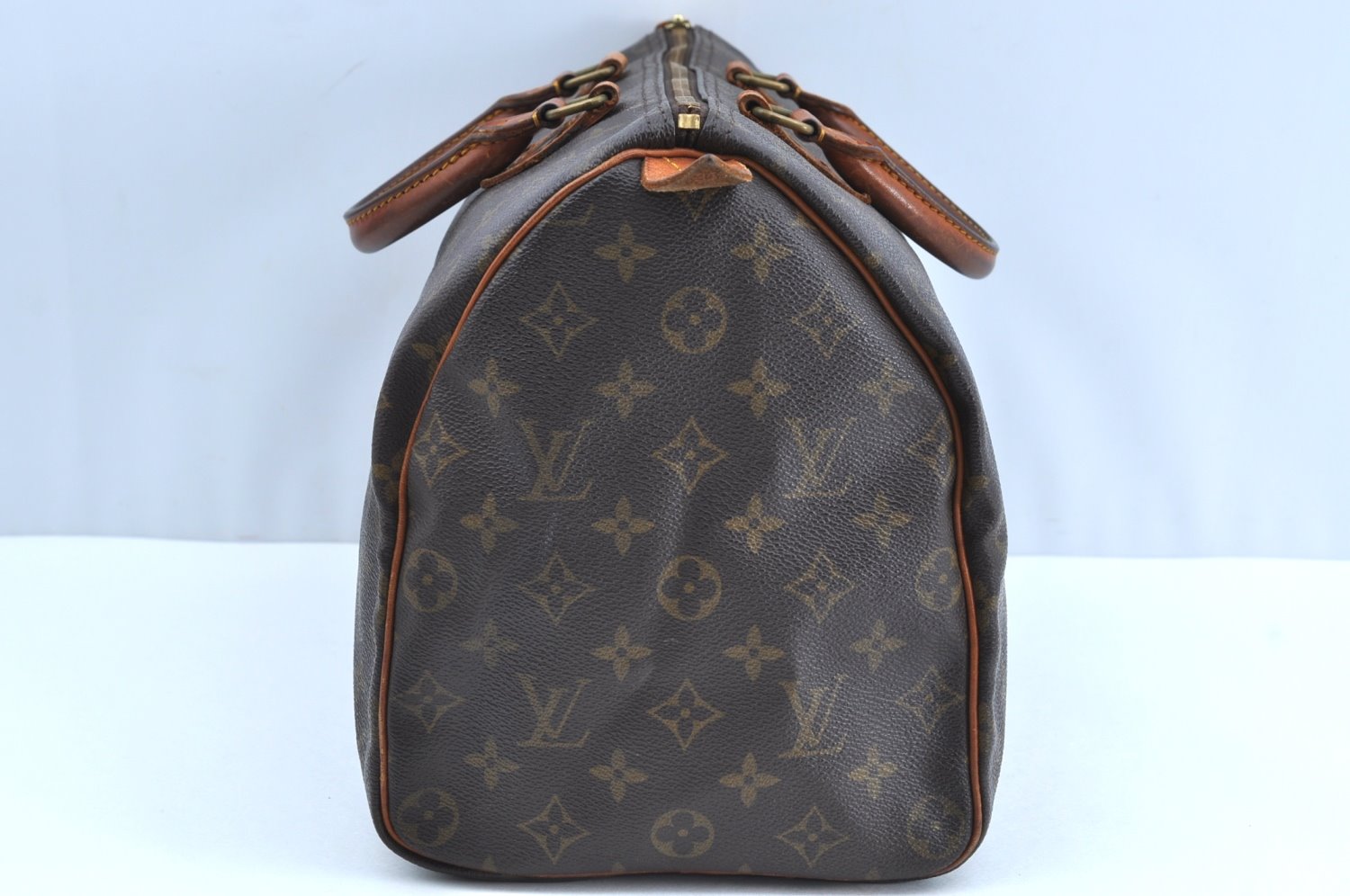 Authentic Louis Vuitton Monogram Speedy 35 Hand Boston Bag M41524 LV K7384