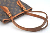Authentic Louis Vuitton Monogram Bucket PM Shoulder Tote Bag M42238 Junk K7385