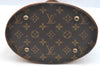 Authentic Louis Vuitton Monogram Bucket PM Shoulder Tote Bag M42238 Junk K7385