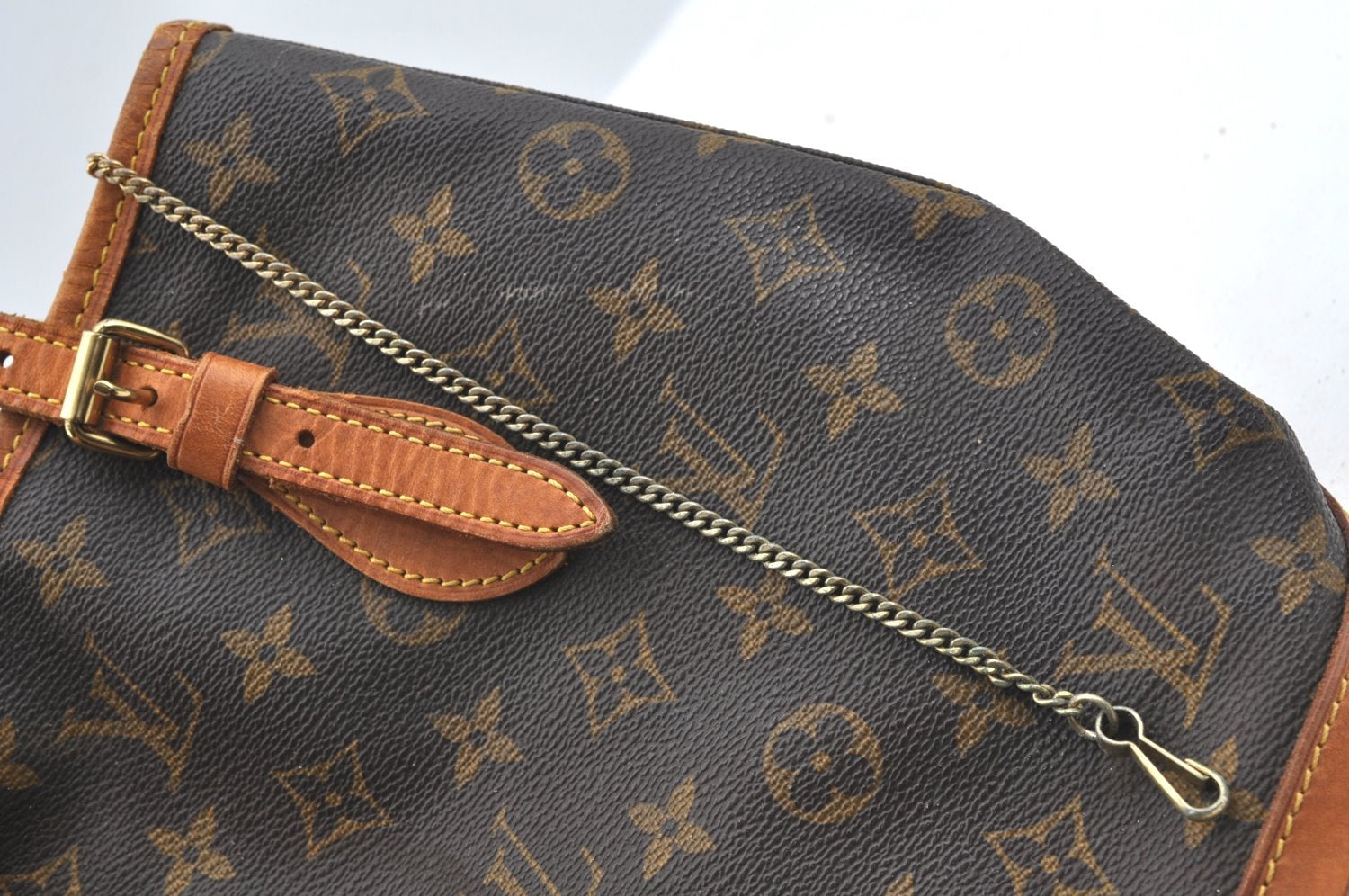 Authentic Louis Vuitton Monogram Bucket PM Shoulder Tote Bag M42238 Junk K7385