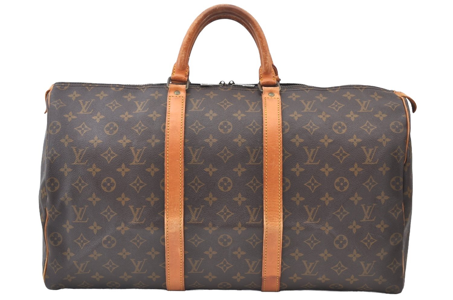 Authentic Louis Vuitton Monogram Keepall 50 Travel Boston Bag M41426 LV K7390