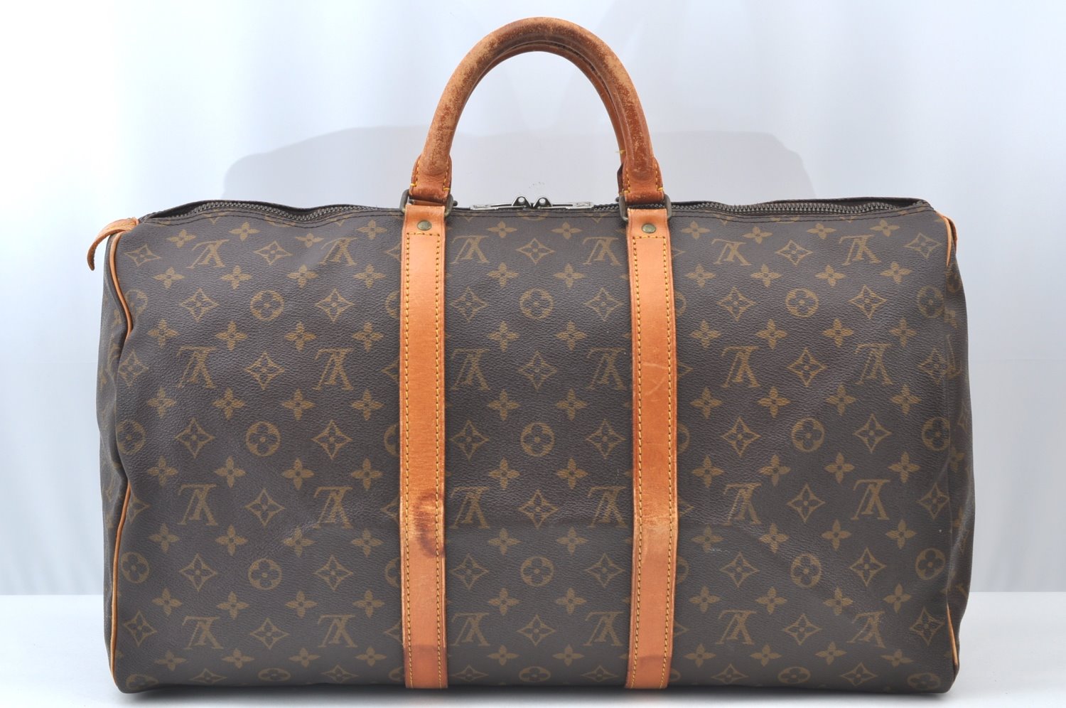 Authentic Louis Vuitton Monogram Keepall 50 Travel Boston Bag M41426 LV K7390