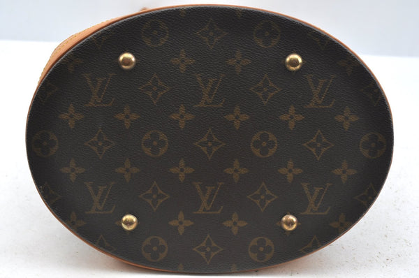 Authentic Louis Vuitton Monogram Bucket GM Shoulder Tote Bag M42236 Junk K7391