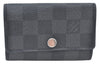 Authentic Louis Vuitton Damier Graphite Multicles 6 Key Case M62662 LV K7394