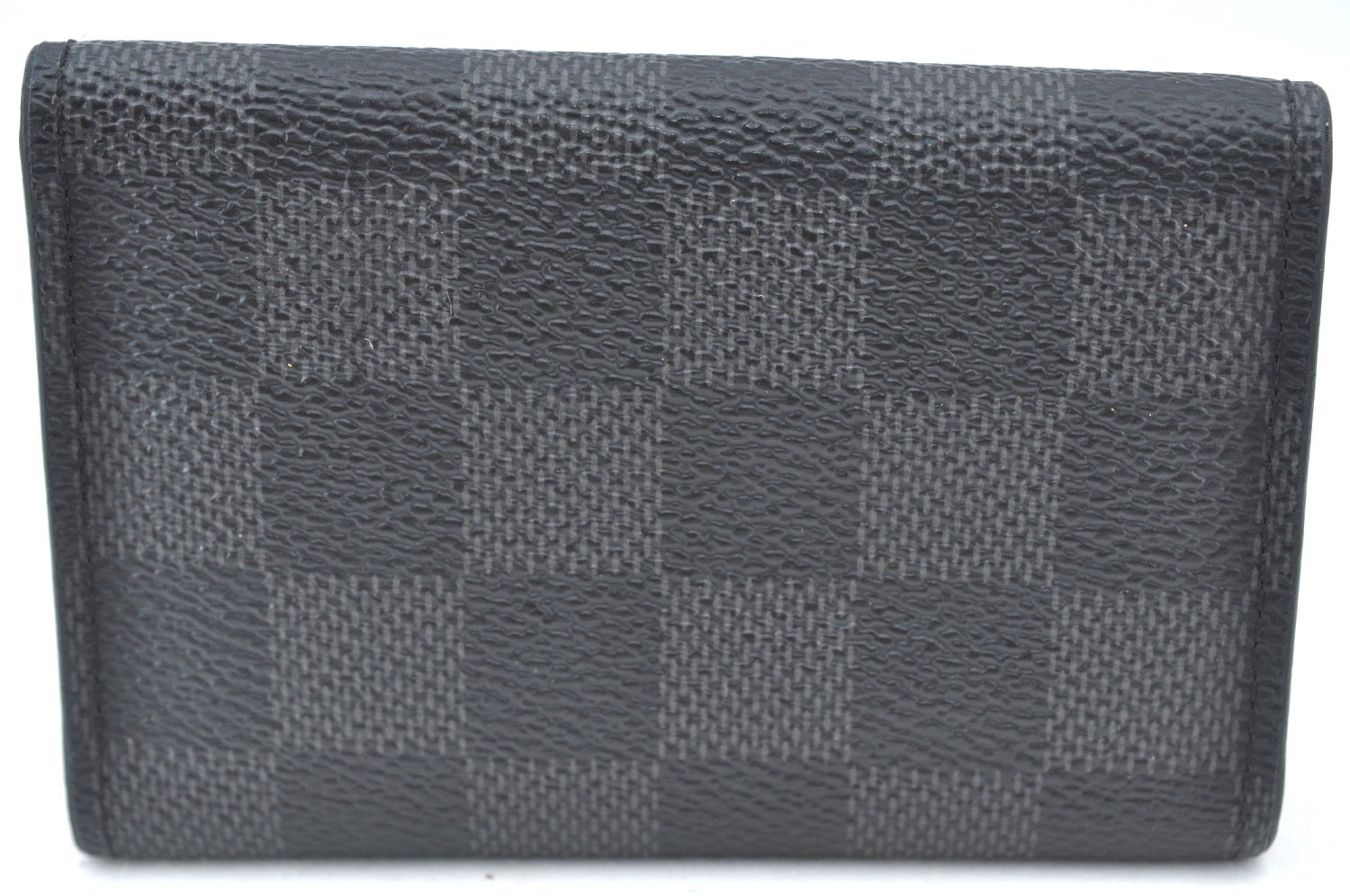 Authentic Louis Vuitton Damier Graphite Multicles 6 Key Case M62662 LV K7394