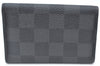 Authentic Louis Vuitton Damier Graphite Multicles 6 Key Case M62662 LV K7394