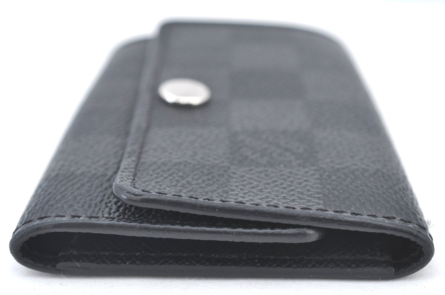 Authentic Louis Vuitton Damier Graphite Multicles 6 Key Case M62662 LV K7394