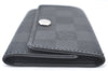 Authentic Louis Vuitton Damier Graphite Multicles 6 Key Case M62662 LV K7394