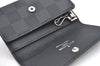 Authentic Louis Vuitton Damier Graphite Multicles 6 Key Case M62662 LV K7394