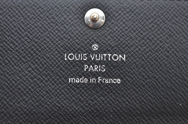 Authentic Louis Vuitton Damier Graphite Multicles 6 Key Case M62662 LV K7394