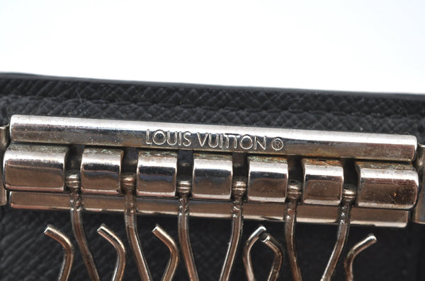 Authentic Louis Vuitton Damier Graphite Multicles 6 Key Case M62662 LV K7394