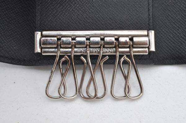 Authentic Louis Vuitton Damier Graphite Multicles 6 Key Case M62662 LV K7394