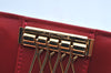 Authentic Louis Vuitton Vernis Multicles 4 Four Hooks Key Case M91976 Red K7395