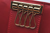 Authentic Louis Vuitton Vernis Multicles 4 Four Hooks Key Case M91976 Red K7395