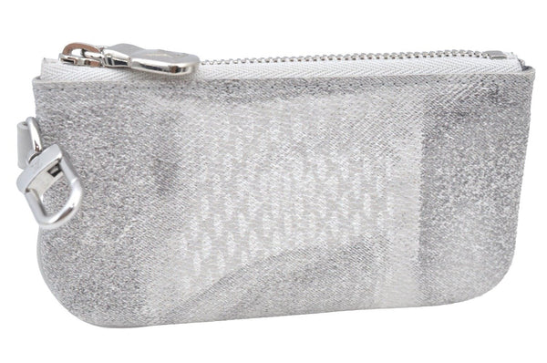 Authentic Louis Vuitton Damier Salt Trio Messenger Pouch Purse Gray LV K7396