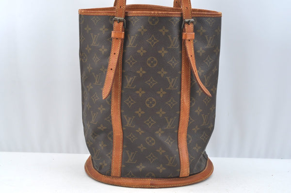 Authentic Louis Vuitton Monogram Bucket GM Shoulder Tote Bag Old Model LV K7409