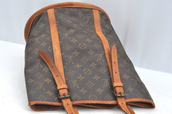 Authentic Louis Vuitton Monogram Bucket GM Shoulder Tote Bag Old Model LV K7409