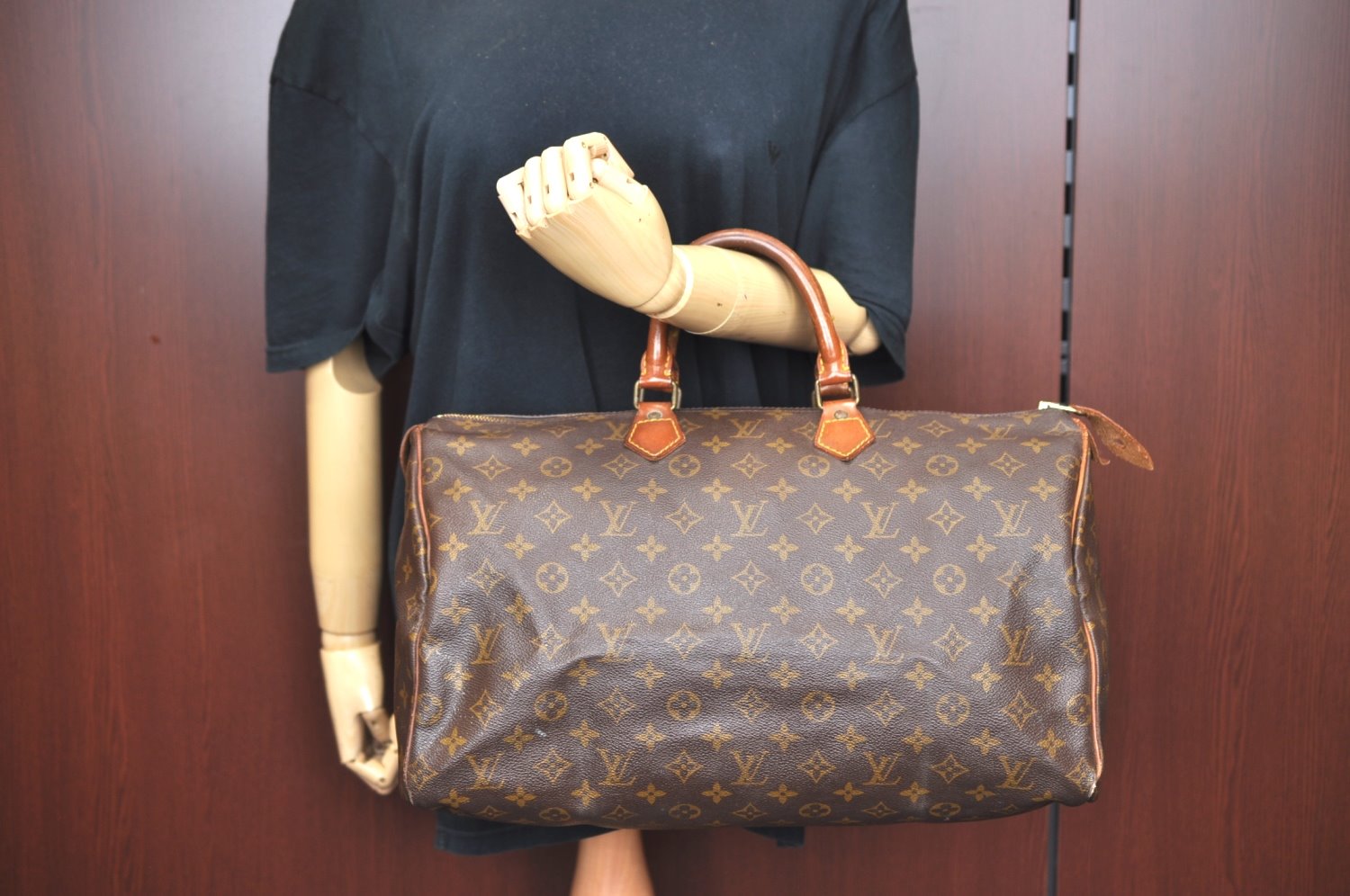 Authentic Louis Vuitton Monogram Speedy 40 Hand Boston Bag Old Model LV K7415