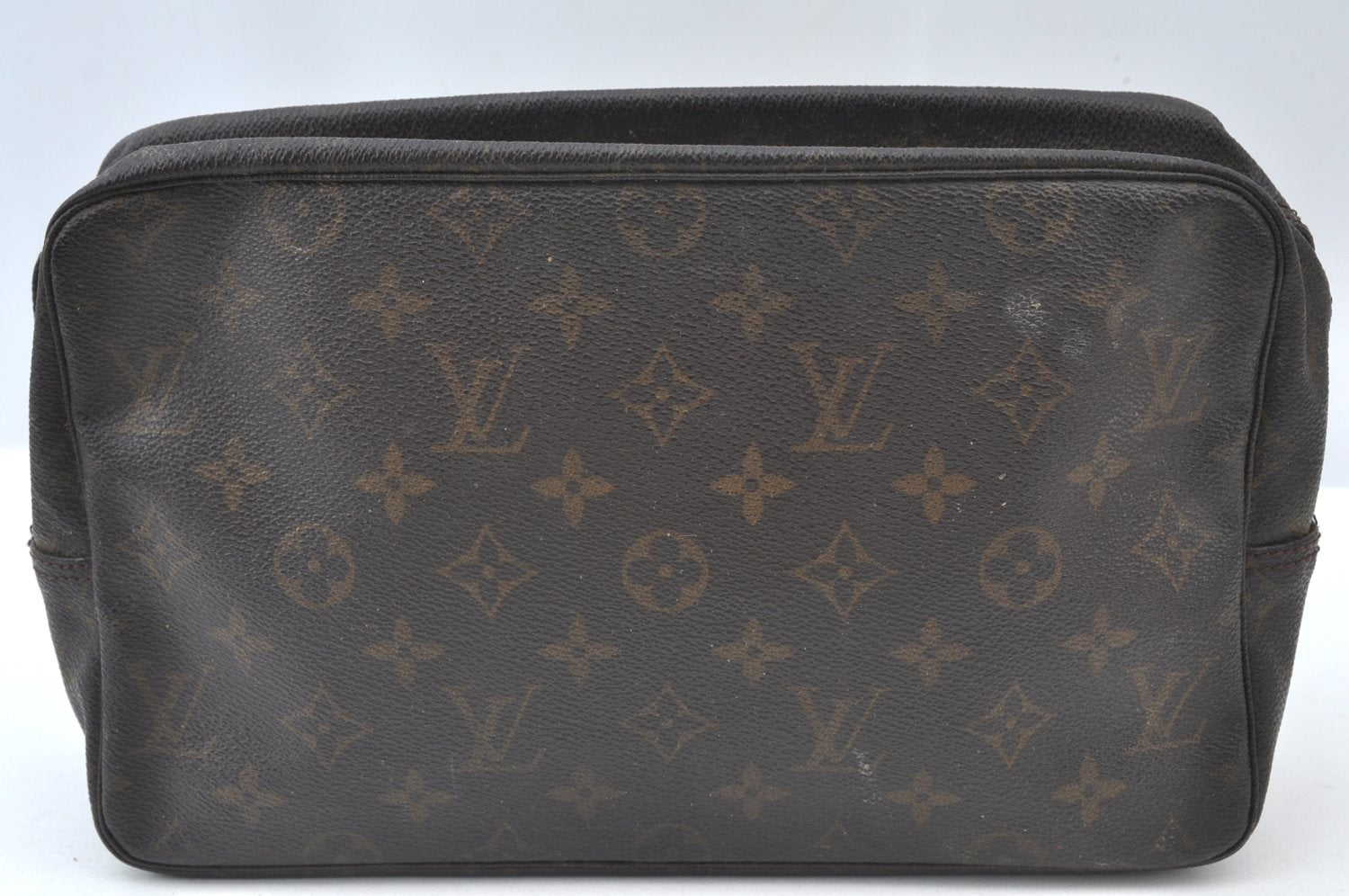 Auth Louis Vuitton Monogram Trousse Toilette 28 Clutch Bag M47522 Junk K7429