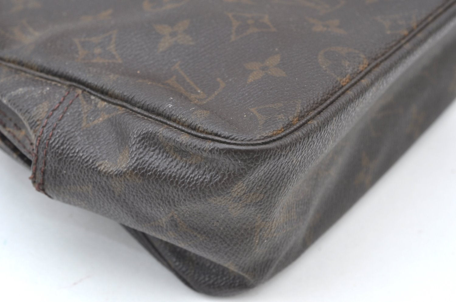 Auth Louis Vuitton Monogram Trousse Toilette 28 Clutch Bag M47522 Junk K7429