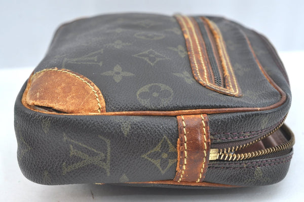 Authentic Louis Vuitton Monogram Marly Dragonne Clutch Bag Old Model Junk K7437