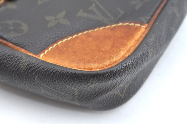 Authentic Louis Vuitton Monogram Marly Dragonne Clutch Bag Old Model Junk K7437