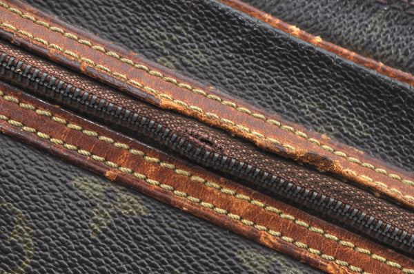 Authentic Louis Vuitton Monogram Marly Dragonne Clutch Bag Old Model Junk K7437