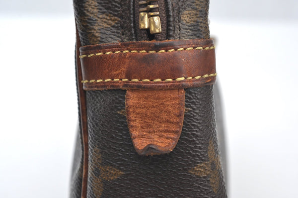 Authentic Louis Vuitton Monogram Compiegne 23 Clutch Hand Bag M51847 Junk K7438