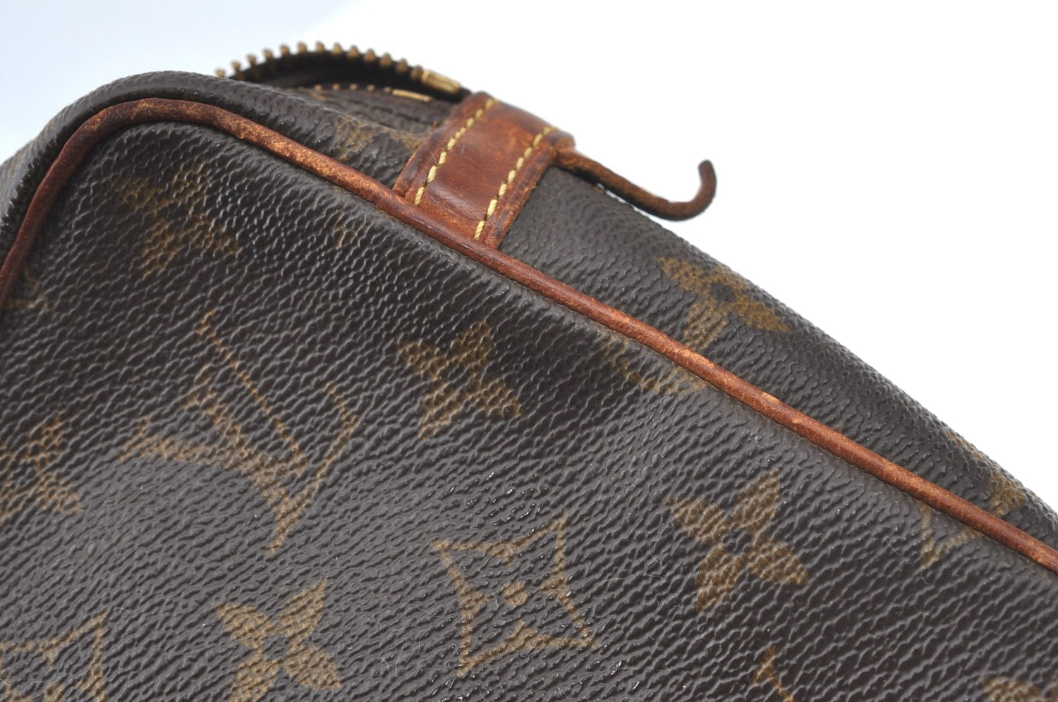 Authentic Louis Vuitton Monogram Compiegne 23 Clutch Hand Bag M51847 Junk K7438