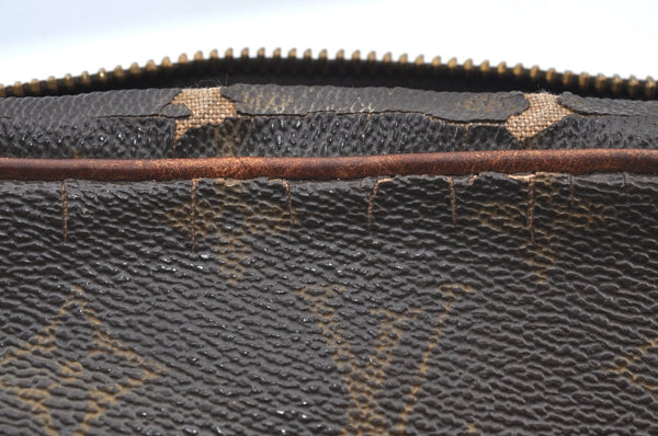 Authentic Louis Vuitton Monogram Compiegne 23 Clutch Hand Bag M51847 Junk K7438