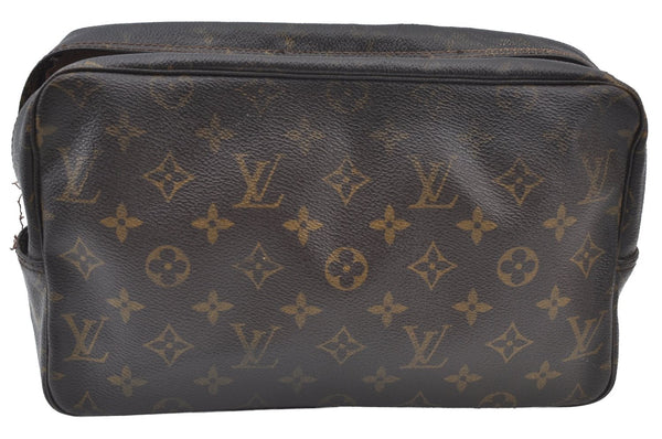 Auth Louis Vuitton Monogram Trousse Toilette 28 Clutch bag M47522 Junk K7439