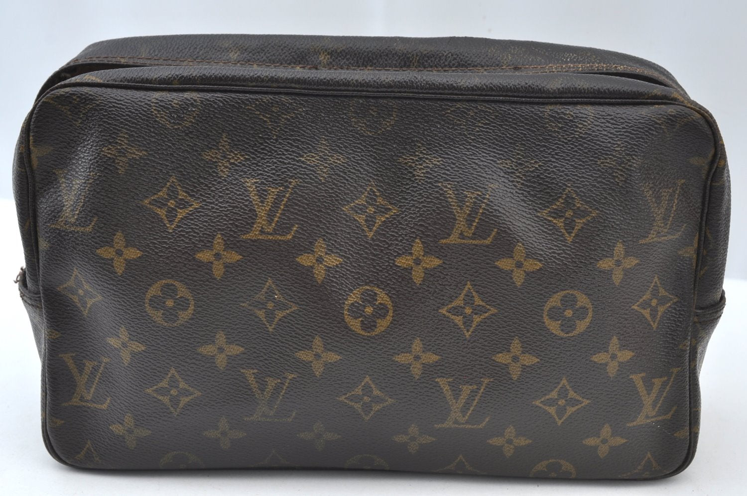 Auth Louis Vuitton Monogram Trousse Toilette 28 Clutch bag M47522 Junk K7439