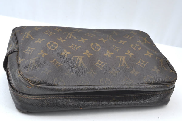 Auth Louis Vuitton Monogram Trousse Toilette 28 Clutch bag M47522 Junk K7439