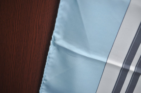 Authentic HERMES Carre 90 Scarf "BRIDES de GALA par" Silk Light Blue K7447