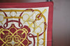 Authentic HERMES Carre 90 Scarf "Eperon d' or" Silk Bordeaux Red K7450