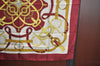 Authentic HERMES Carre 90 Scarf "Eperon d' or" Silk Bordeaux Red K7450