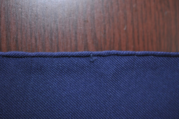 Authentic HERMES Carre 90 Scarf "SPRINGS" Silk Navy K7451