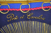 Authentic HERMES Carre 90 Scarf "Poste et Cavalerie" Silk Navy K7452