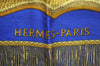 Authentic HERMES Carre 90 Scarf "Poste et Cavalerie" Silk Navy K7452