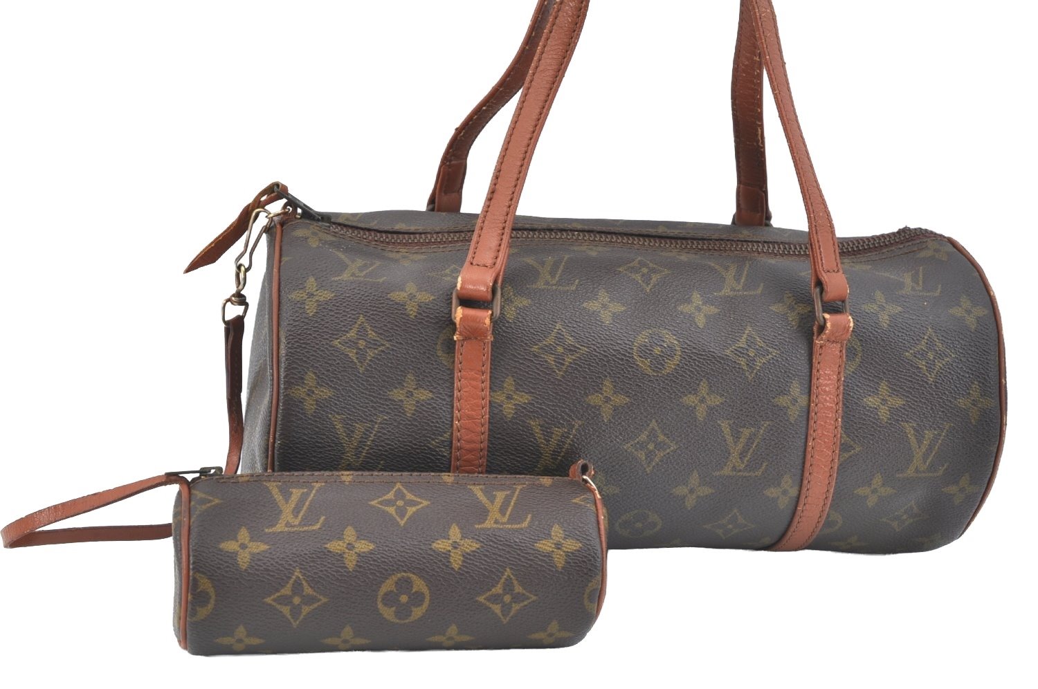 Authentic Louis Vuitton Monogram Papillon 30 Hand Bag Old Model LV K7456