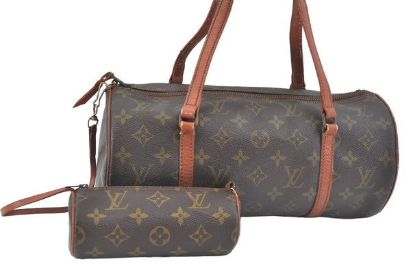 Authentic Louis Vuitton Monogram Papillon 30 Hand Bag Old Model LV K7456