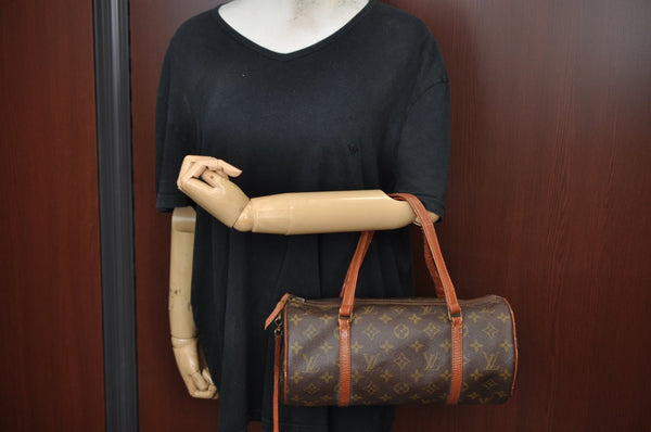 Authentic Louis Vuitton Monogram Papillon 30 Hand Bag Old Model LV K7456