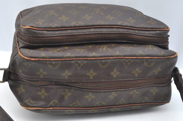 Authentic Louis Vuitton Monogram Nile Shoulder Cross Body Bag Old Model LV K7458