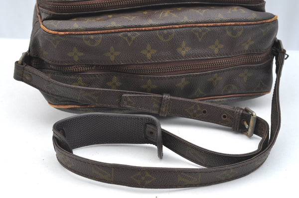 Authentic Louis Vuitton Monogram Nile Shoulder Cross Body Bag Old Model LV K7458