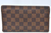 Auth Louis Vuitton Damier Pochette Porte Monnaie Credit Wallet 2Set Junk K7482